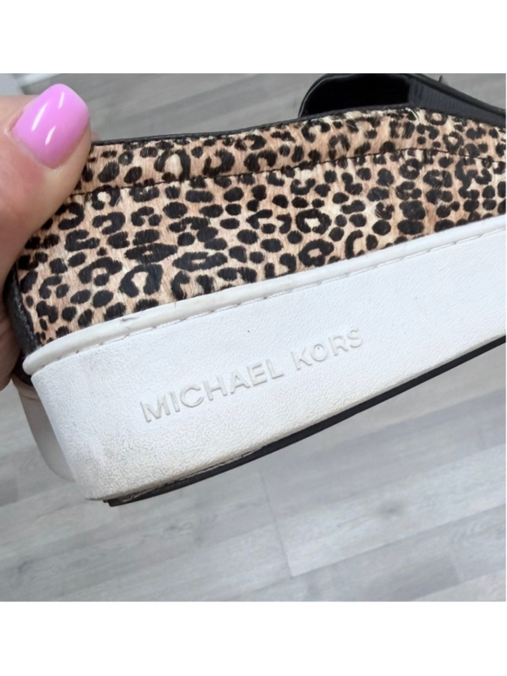 Michael Kors Trent Slip On Sneaker in Leopard Sz 8! - Picture 5 of 7